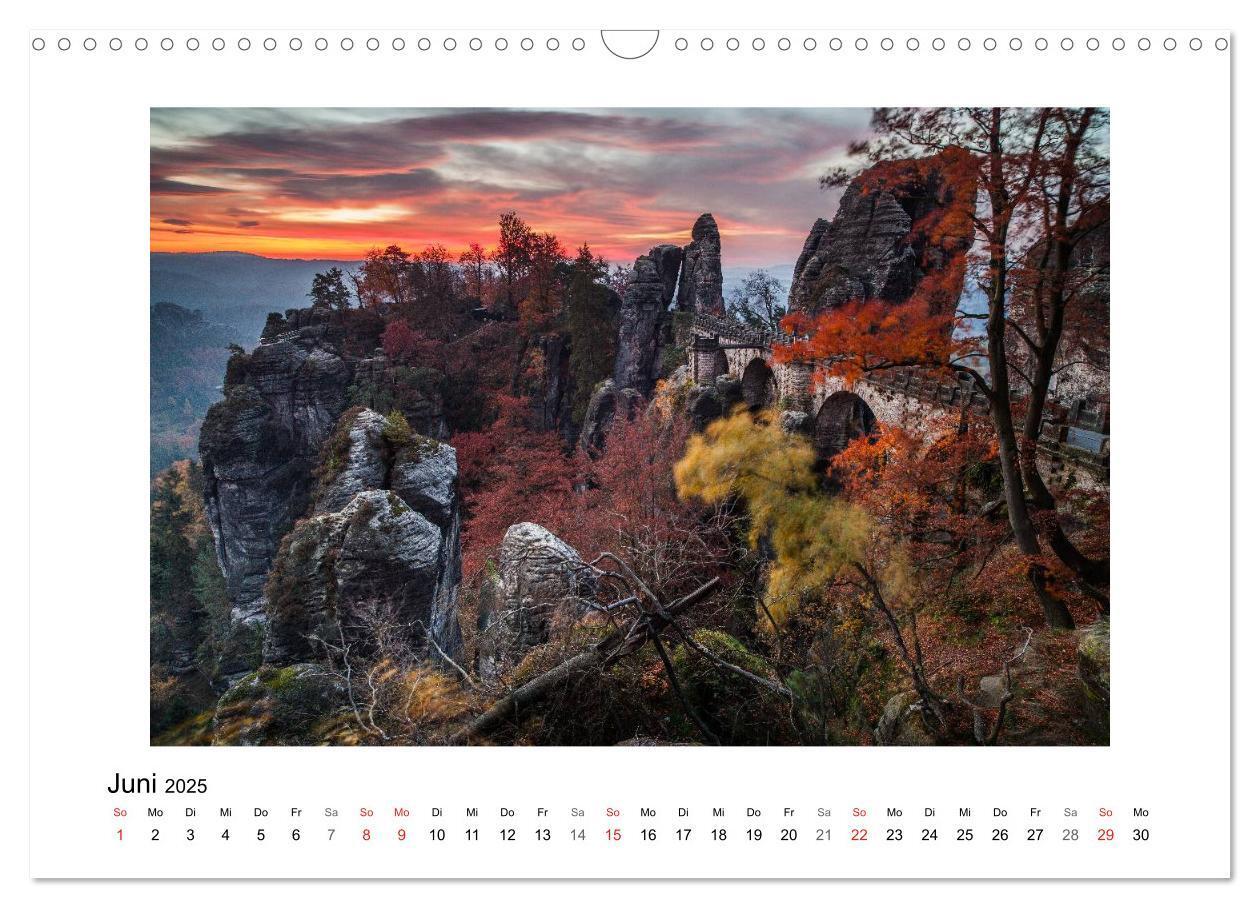 Bild: 9783435840823 | Bastei - Sächsische Schweiz (Wandkalender 2025 DIN A3 quer),...