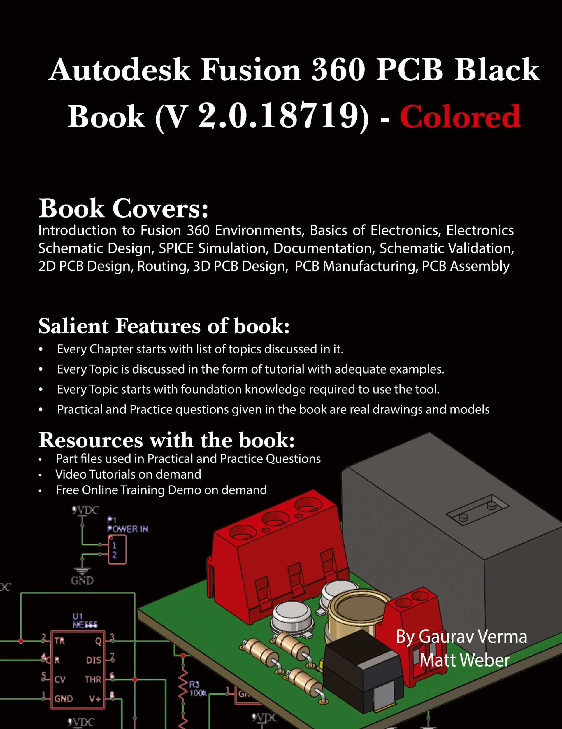 Cover: 9781774591376 | Autodesk Fusion 360 PCB Black Book (V 2.0.18719) | (Colored) | Buch