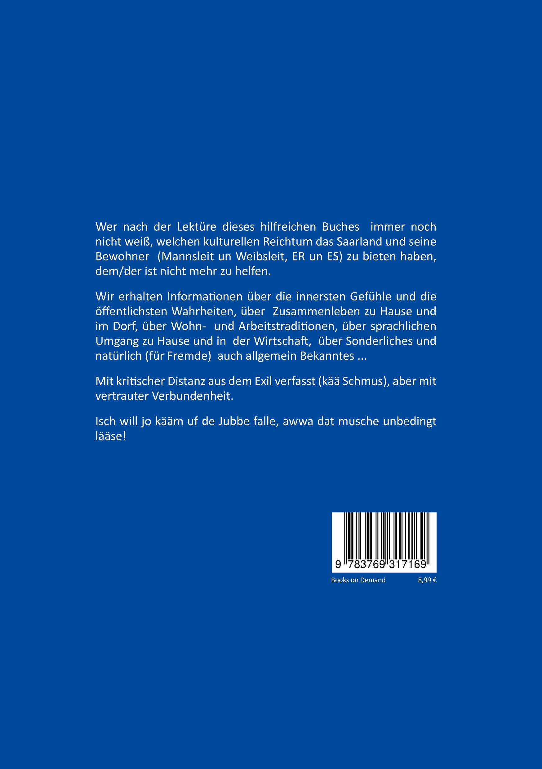 Rückseite: 9783769317169 | Kann ein richtiger Saarländer lieben? | Norbert Thinnes | Taschenbuch