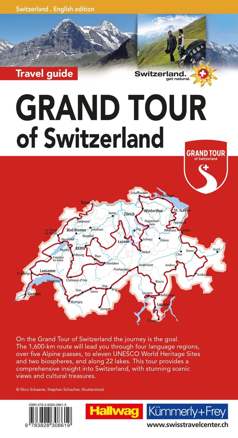 Rückseite: 9783828308619 | Grand Tour of Switzerland, Touring Guide, englische Ausgabe | Buch