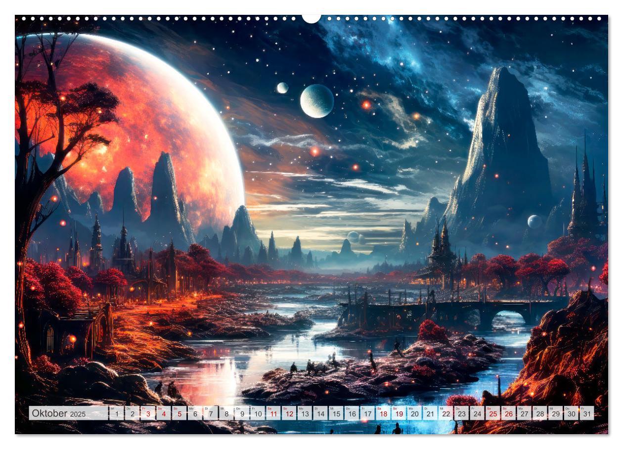 Bild: 9783383853265 | SCIENCE-FICTION Leben auf fernen Planeten (Wandkalender 2025 DIN A2...