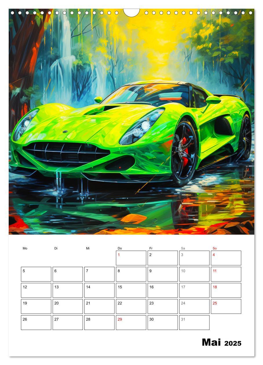 Bild: 9783435863266 | Sportauto Paintings (Wandkalender 2025 DIN A3 hoch), CALVENDO...