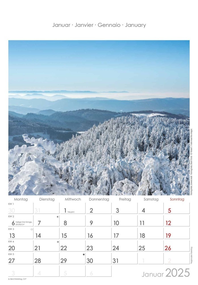 Bild: 4251732341183 | Alpha Edition - Baden-Württemberg 2025 Bildkalender, 23,7x34cm,...