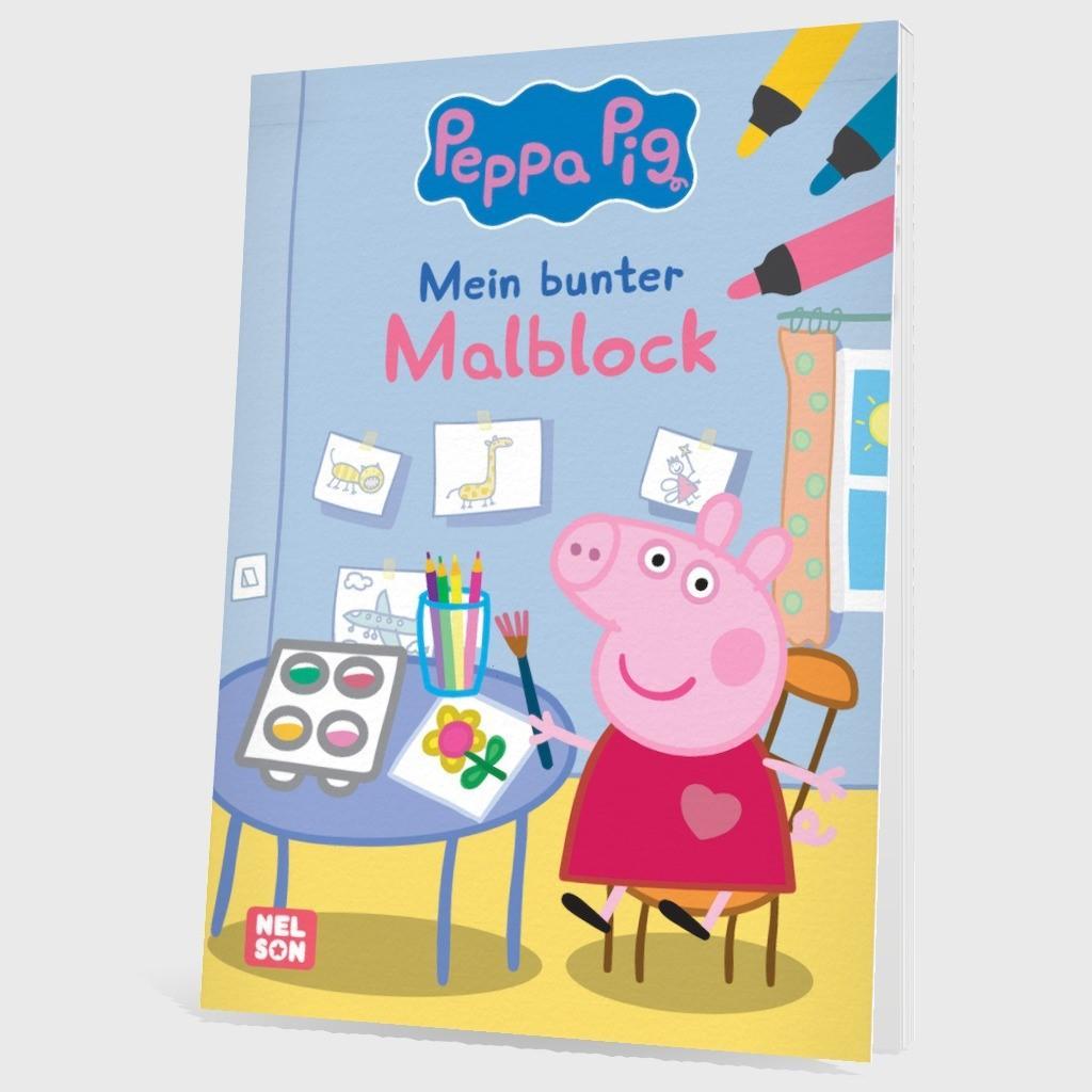 Bild: 9783845126906 | Peppa Wutz Ausmalbilder: Mein bunter Malblock | Taschenbuch | Block