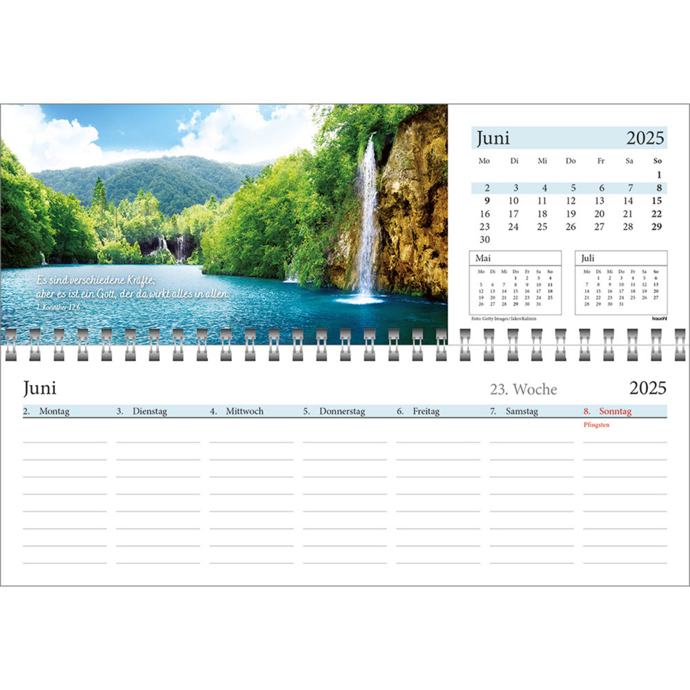 Bild: 9783754825457 | In deine Hand leg ich den Tag 2025 | Wochen-Tischkalender | Kalender