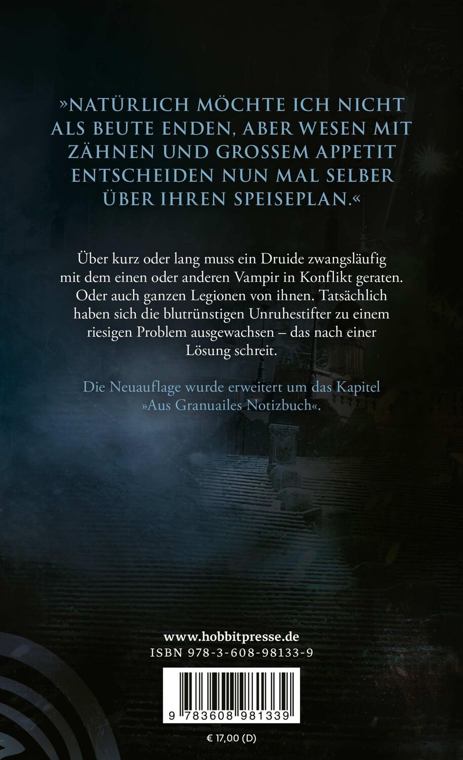 Rückseite: 9783608981339 | Aufgespießt. Die Chronik des Eisernen Druiden 8 | Kevin Hearne | Buch