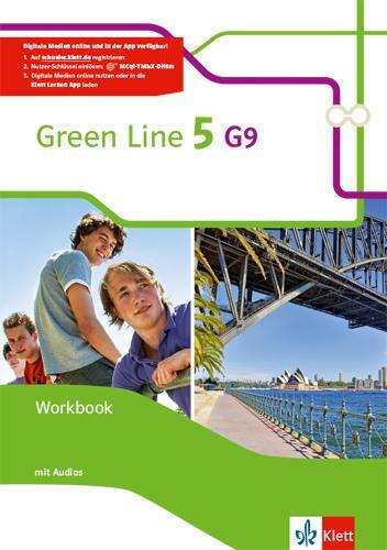 Cover: 9783128542553 | Green Line 5 (G9) Workbook mit Audios. Klasse 9 | Harper | Bundle