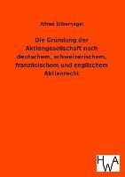 Cover: 9783863832193 | Die Gründung der Aktiengesellschaft nach deutschem,...