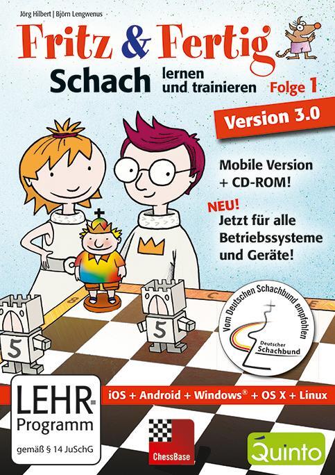 Cover: 9783866814295 | Fritz&amp;Fertig! Folge 1: Schach lernen und trainieren - Version 3 | GmbH