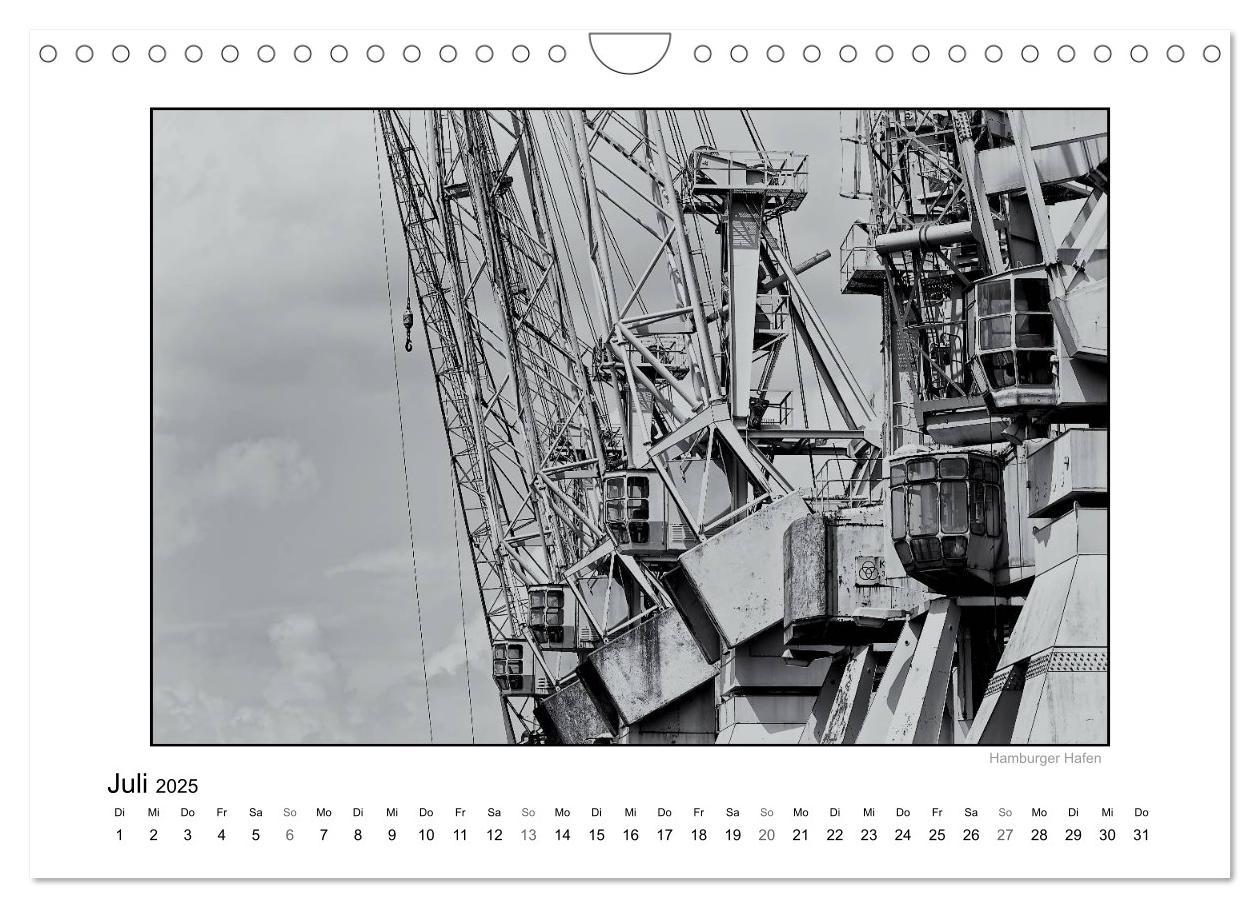 Bild: 9783435837991 | Hamburg in schwarz-weiß (Wandkalender 2025 DIN A4 quer), CALVENDO...