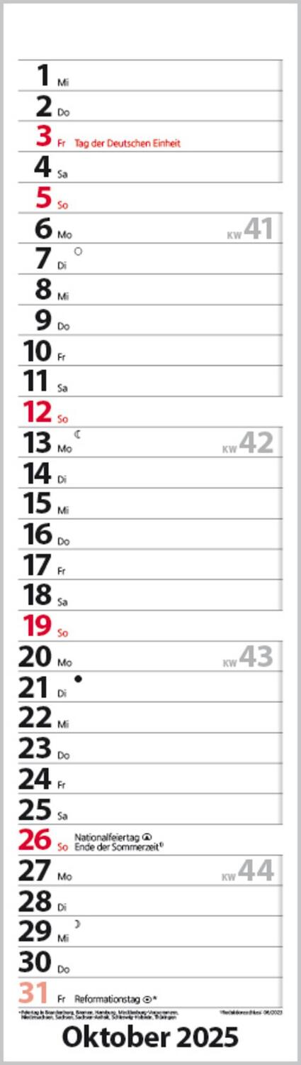 Bild: 9783731882732 | Streifenplaner Mini Rot 2025 | Verlag Korsch | Kalender | 13 S. | 2025