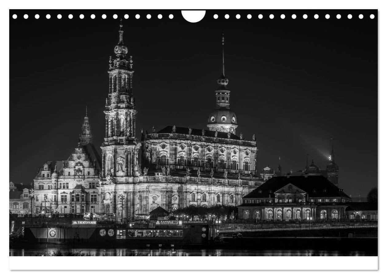 Bild: 9783435637478 | Dresden - Elbflorenz bei Nacht (Wandkalender 2025 DIN A4 quer),...