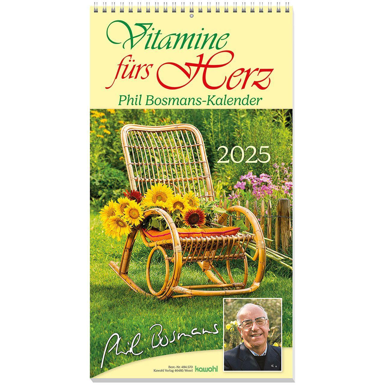 Cover: 9783754857052 | Vitamine fürs Herz 2025 | Phil Bosmans | Kalender | 14 S. | Deutsch