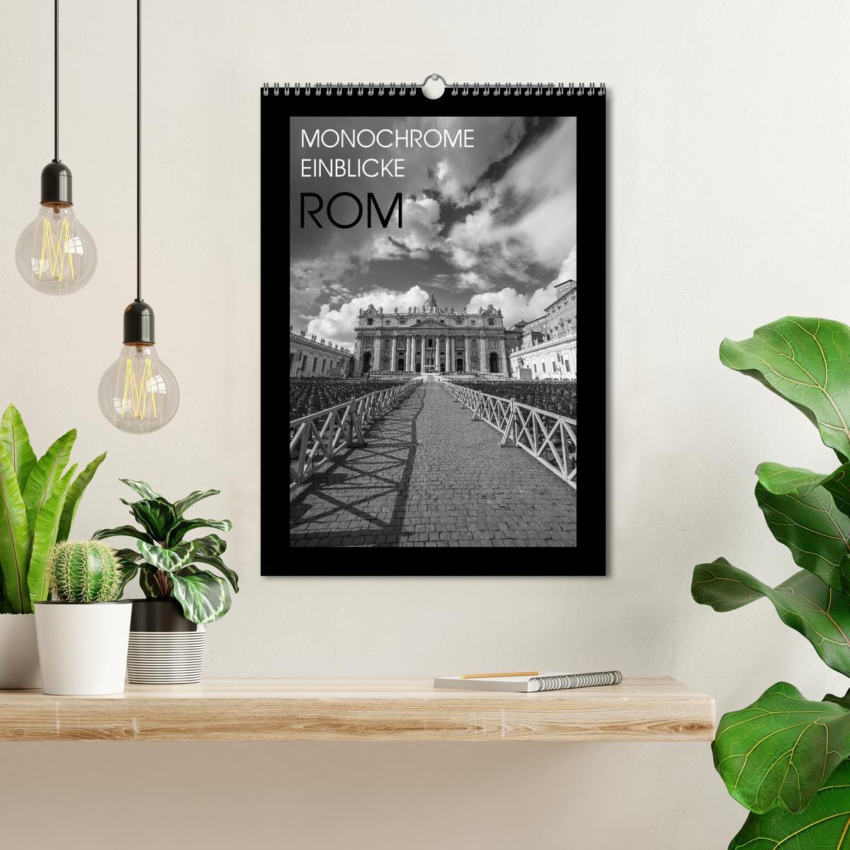 Bild: 9783435992171 | Monochrome Einblicke Rom (Wandkalender 2025 DIN A3 hoch), CALVENDO...