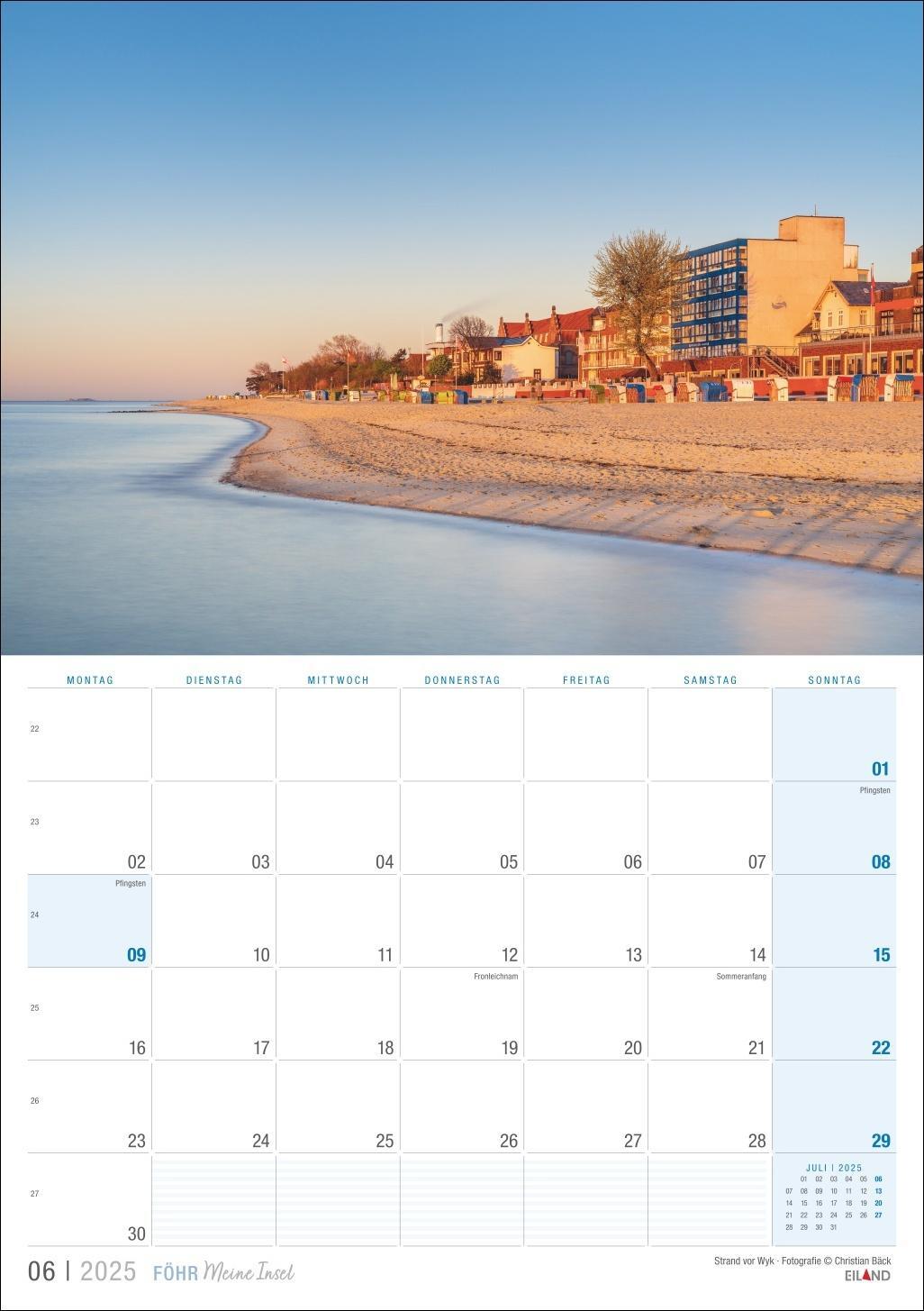 Bild: 9783964023452 | Föhr ...meine Insel Kalender 2025 | Eiland | Kalender | 13 S. | 2025