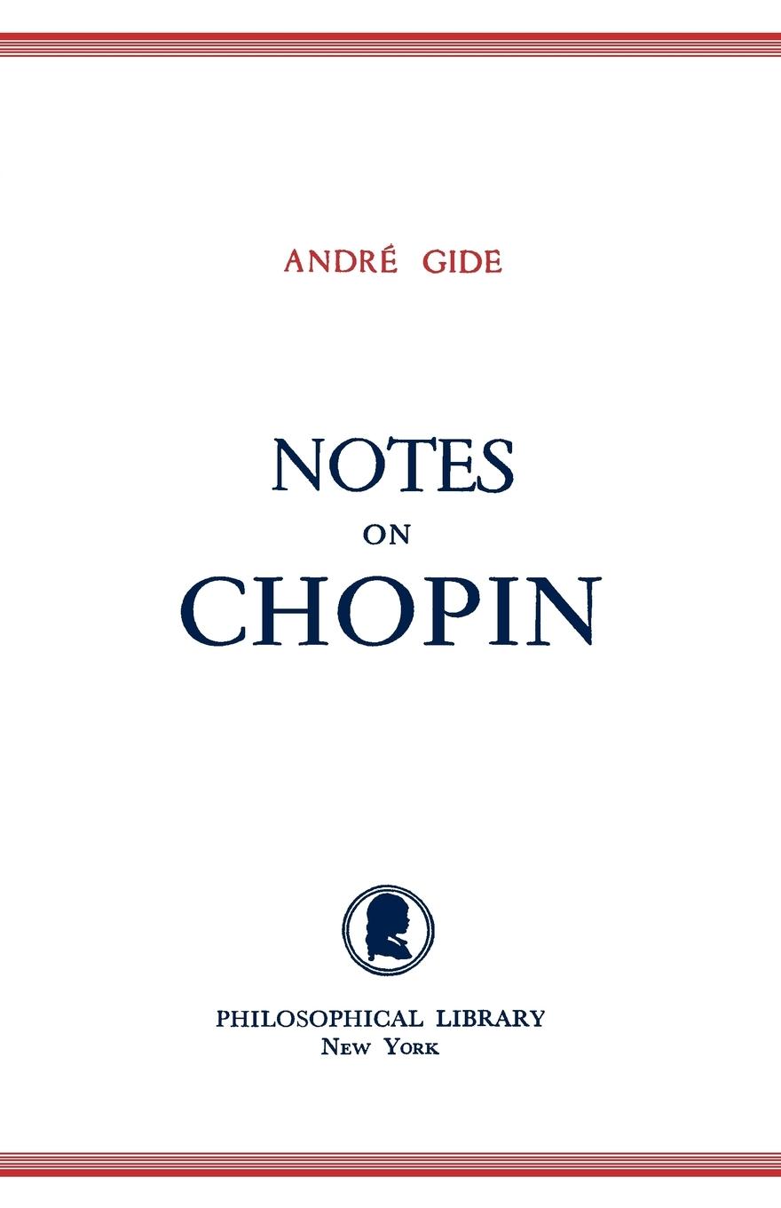 Cover: 9780806529011 | Notes on Chopin | Andre Gide | Taschenbuch | Paperback | Englisch