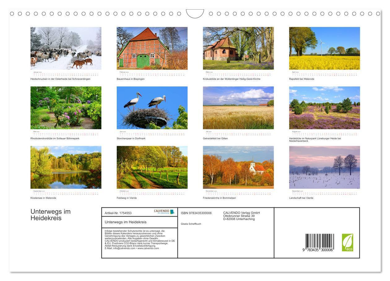 Bild: 9783435300006 | Unterwegs im Heidekreis (Wandkalender 2025 DIN A3 quer), CALVENDO...