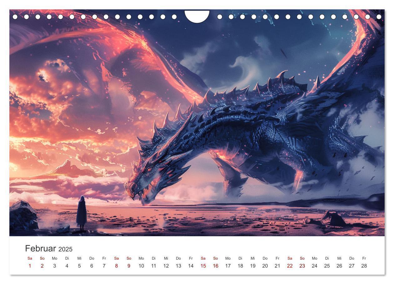 Bild: 9783383790935 | Das Jahr der Drachen (Wandkalender 2025 DIN A4 quer), CALVENDO...