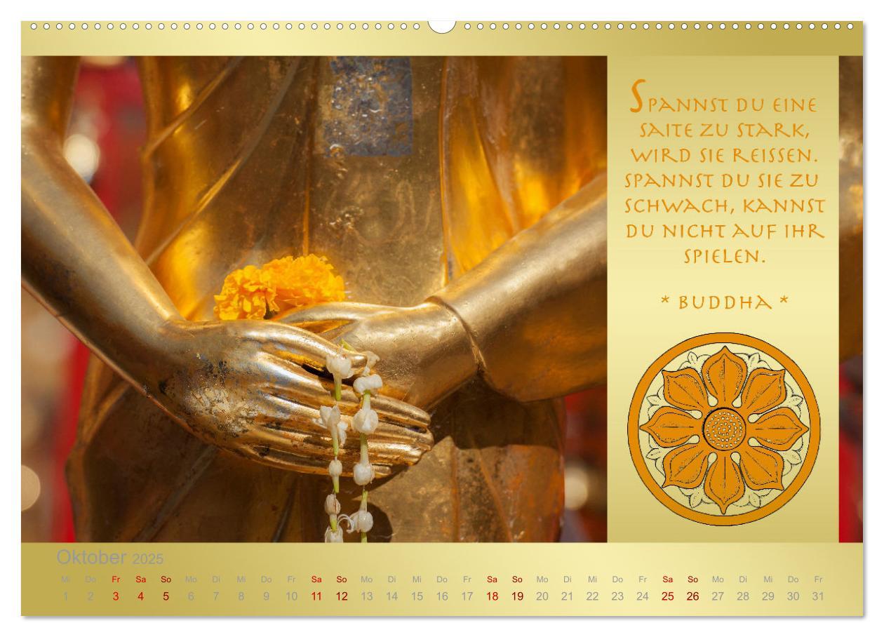 Bild: 9783435085590 | BUDDHA IM GLÜCK - Buddhistische Weisheiten (Wandkalender 2025 DIN...