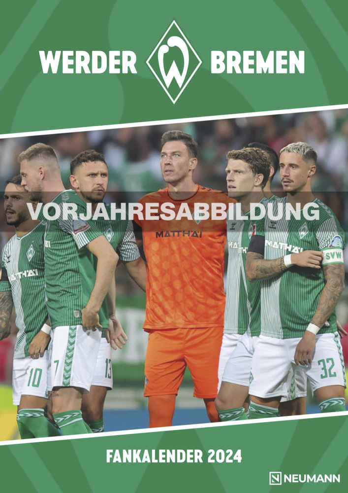 Cover: 4002725994493 | N NEUMANNVERLAGE - Werder Bremen 2025 Wandkalender, 29,7x42cm,...