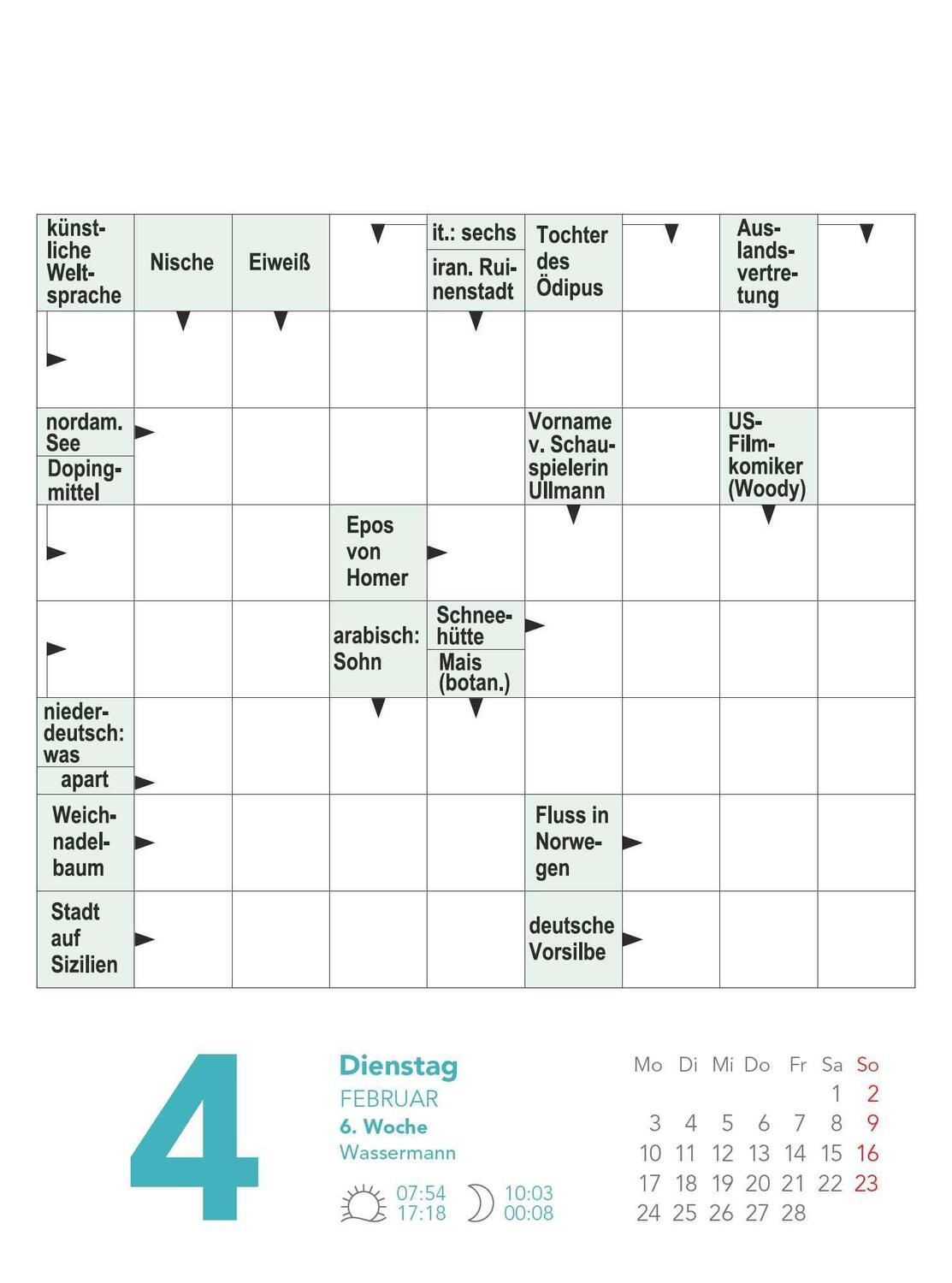 Bild: 4250809653808 | Stefan Heine Kreuzworträtsel 2025 Tagesabreißkalender - 11,8x15,9 -...