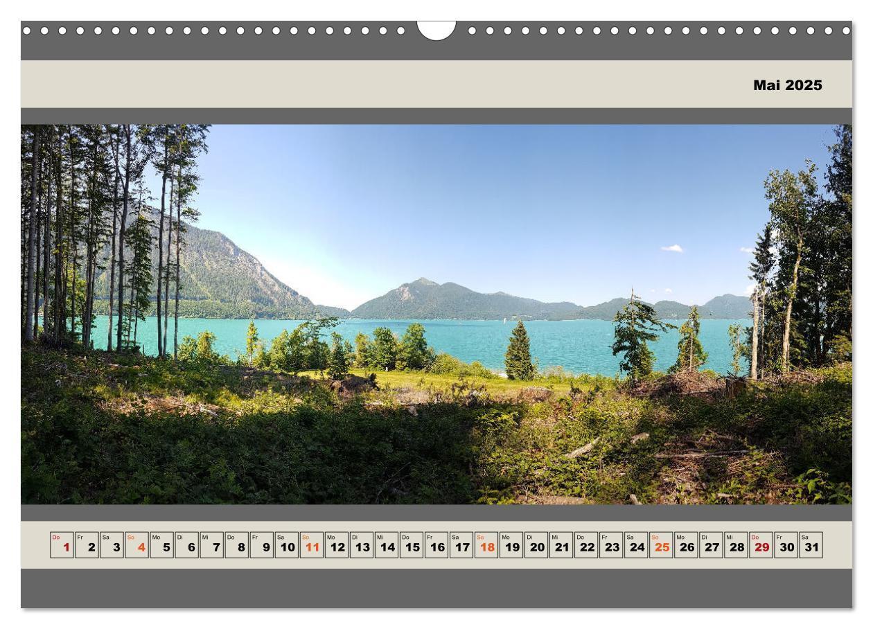 Bild: 9783383995958 | Walchensee Panorama (Wandkalender 2025 DIN A3 quer), CALVENDO...