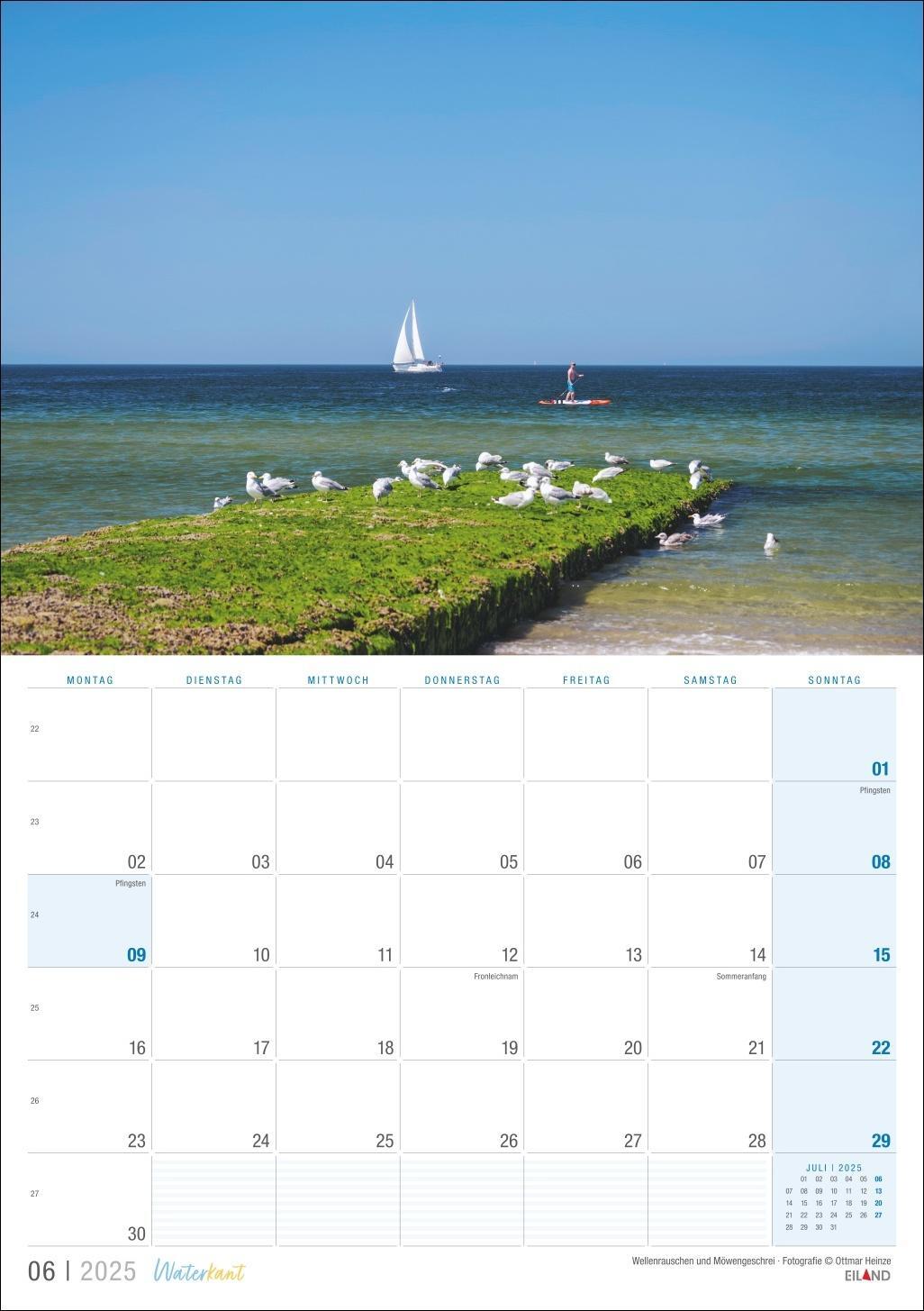 Bild: 9783964023506 | Waterkant Kalender 2025 | Eiland | Kalender | 13 S. | Deutsch | 2025