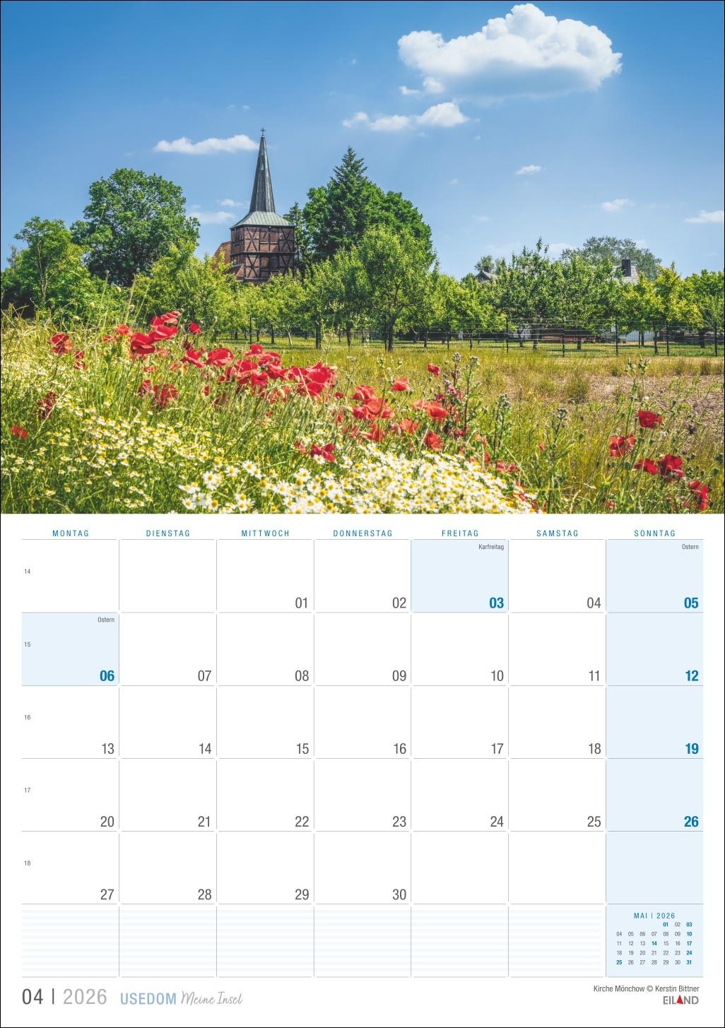 Bild: 9783964023957 | Usedom ...meine Insel Kalender 2026 | Eiland | Kalender | 13 S. | 2026