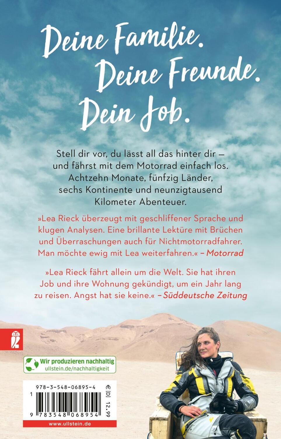 Rückseite: 9783548068954 | Sag dem Abenteuer, ich komme | Lea Rieck | Taschenbuch | 384 S. | 2023