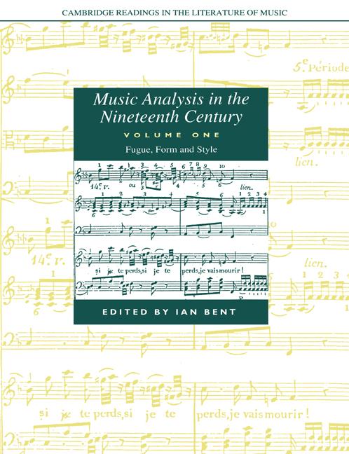 Cover: 9780521611909 | Music Analysis in the Nineteenth Century | Ian Bent (u. a.) | Buch