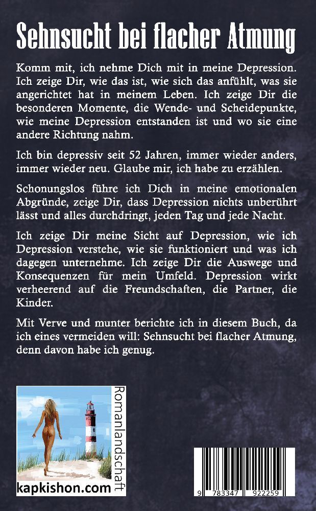 Bild: 9783347922259 | Sehnsucht bei flacher Atmung | Mein Leben mit Depression | Kaufmann