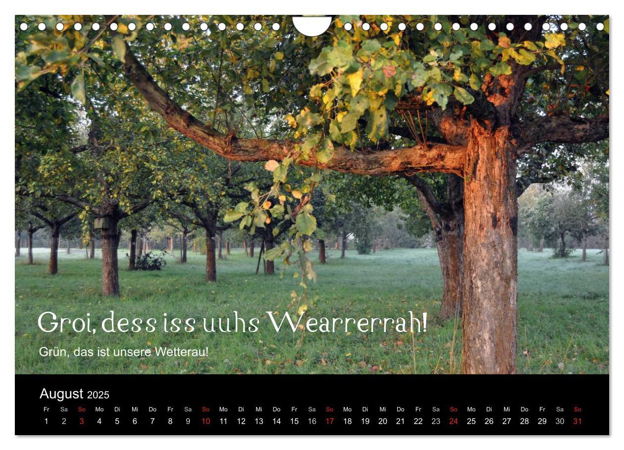 Bild: 9783435513024 | Die Wetterau mit Mundart-Statements (Wandkalender 2025 DIN A4...