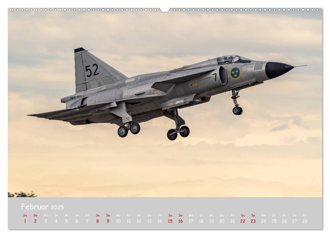 Bild: 9783435159086 | Saab Airpower (Wandkalender 2025 DIN A2 quer), CALVENDO Monatskalender