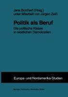 Cover: 9783810021175 | Politik als Beruf | Die politische Klasse in westlichen Demokratien