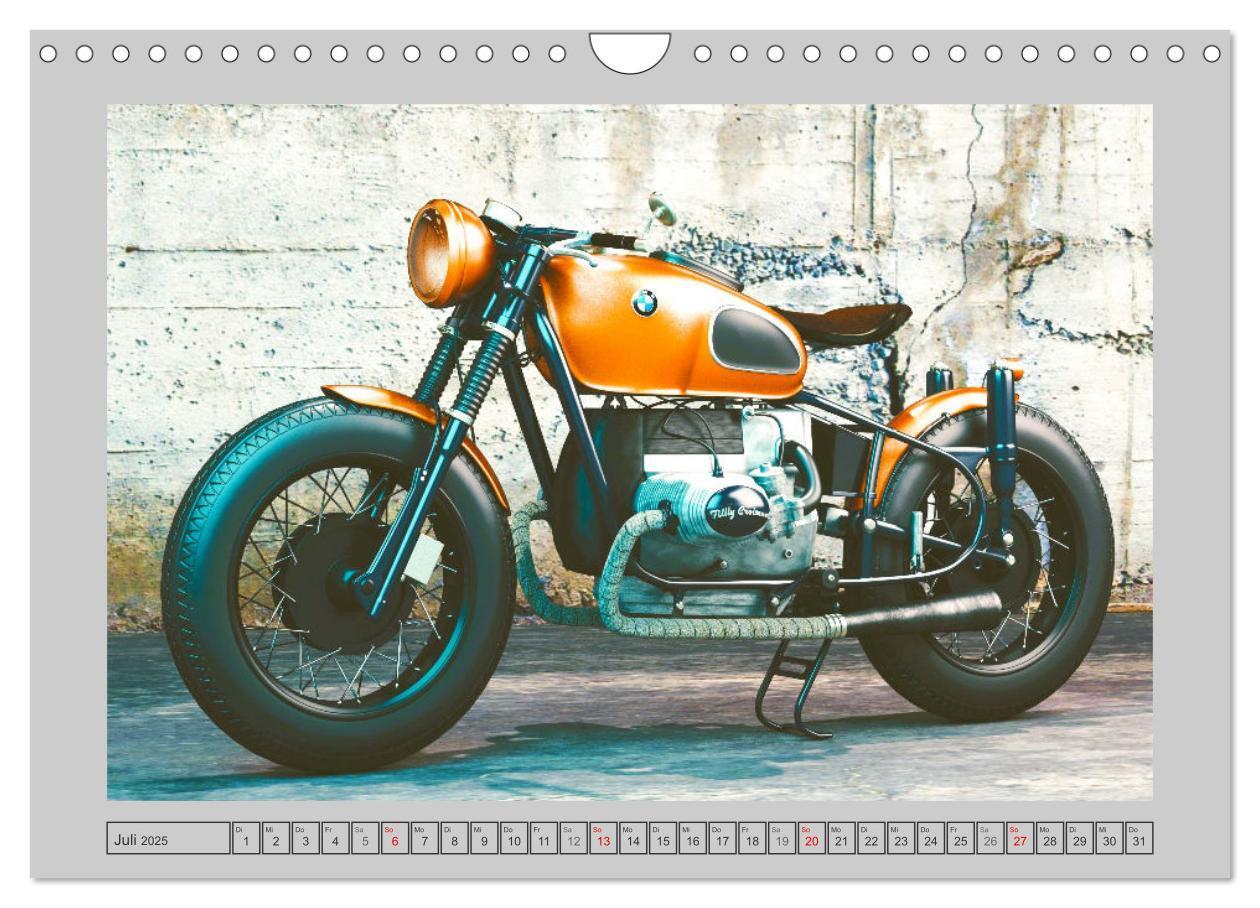 Bild: 9783383950155 | Vintage Bikes. Traumhafte Motorrad-Oldies (Wandkalender 2025 DIN A4...