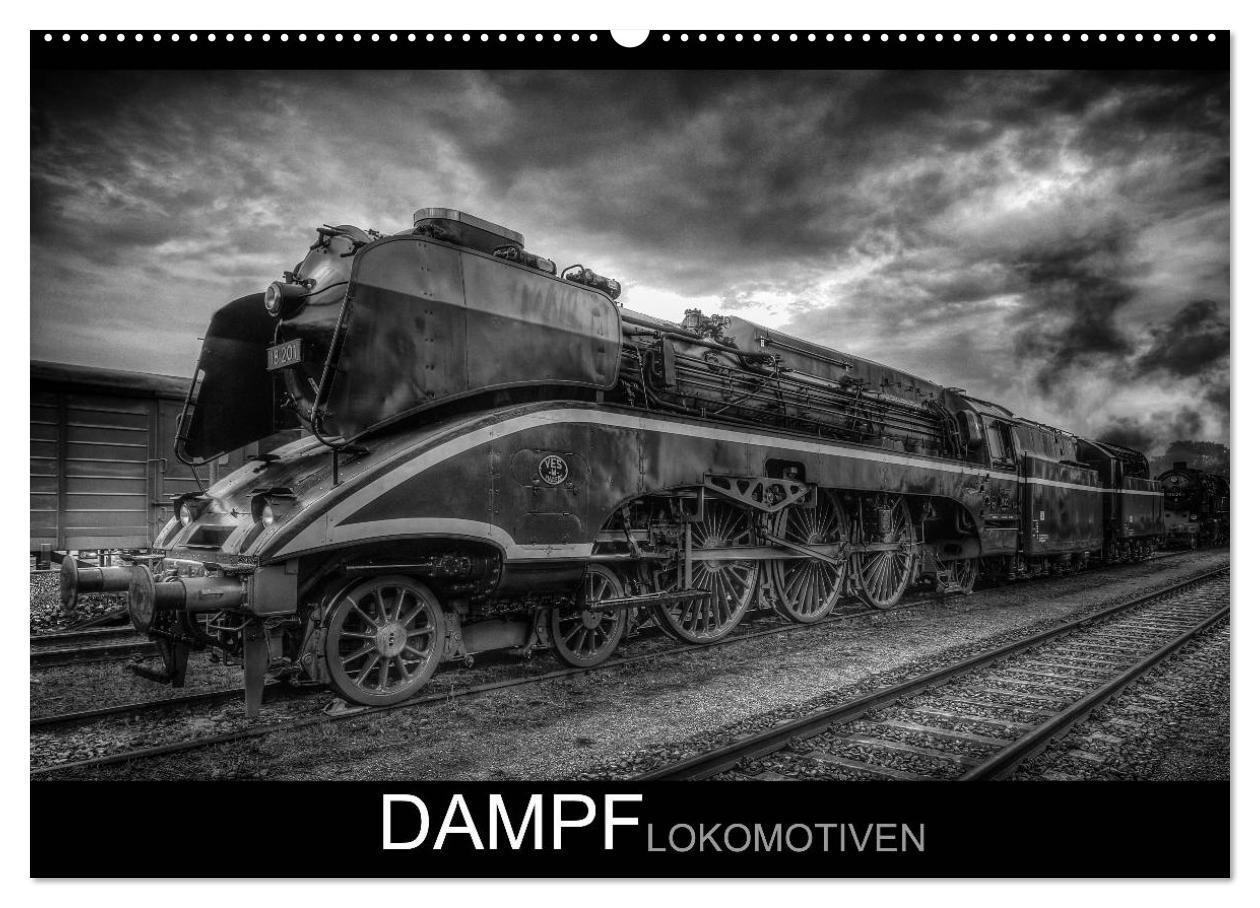 Cover: 9783435777716 | Dampflokomotiven (Wandkalender 2025 DIN A2 quer), CALVENDO...