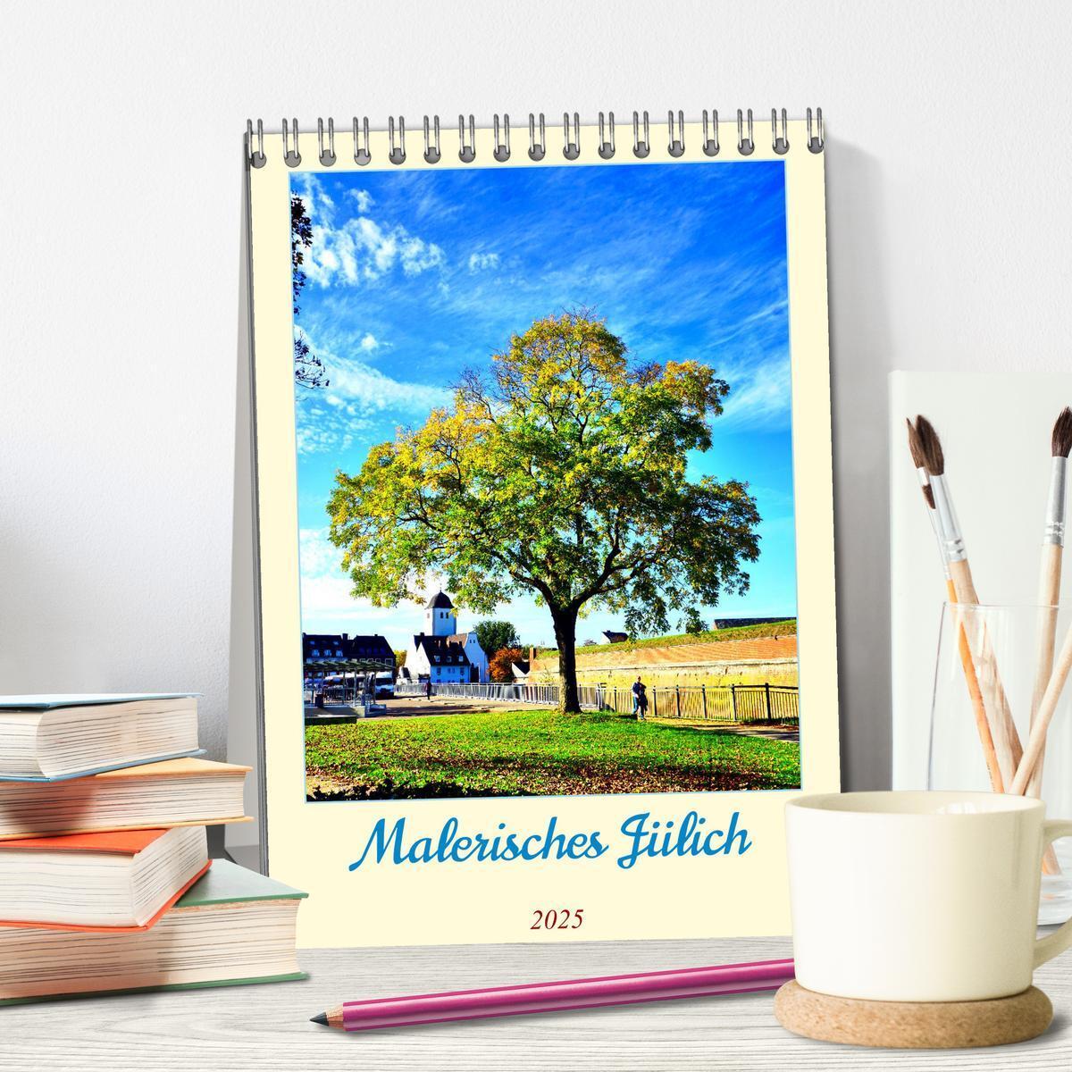 Bild: 9783457230114 | Malerisches Jülich (Tischkalender 2025 DIN A5 hoch), CALVENDO...