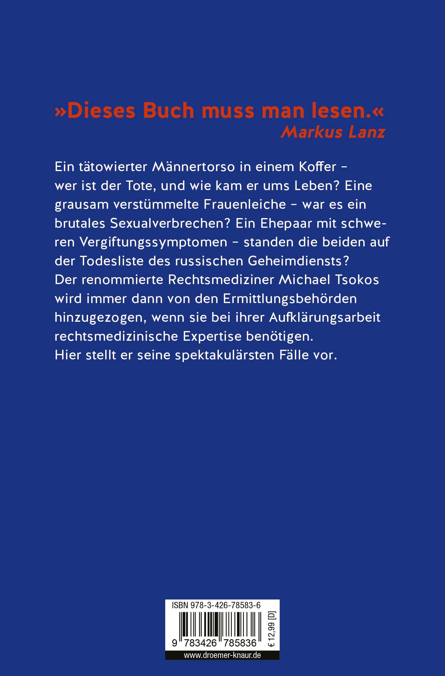 Rückseite: 9783426785836 | Die Klaviatur des Todes | Michael Tsokos | Taschenbuch | 336 S. | 2014