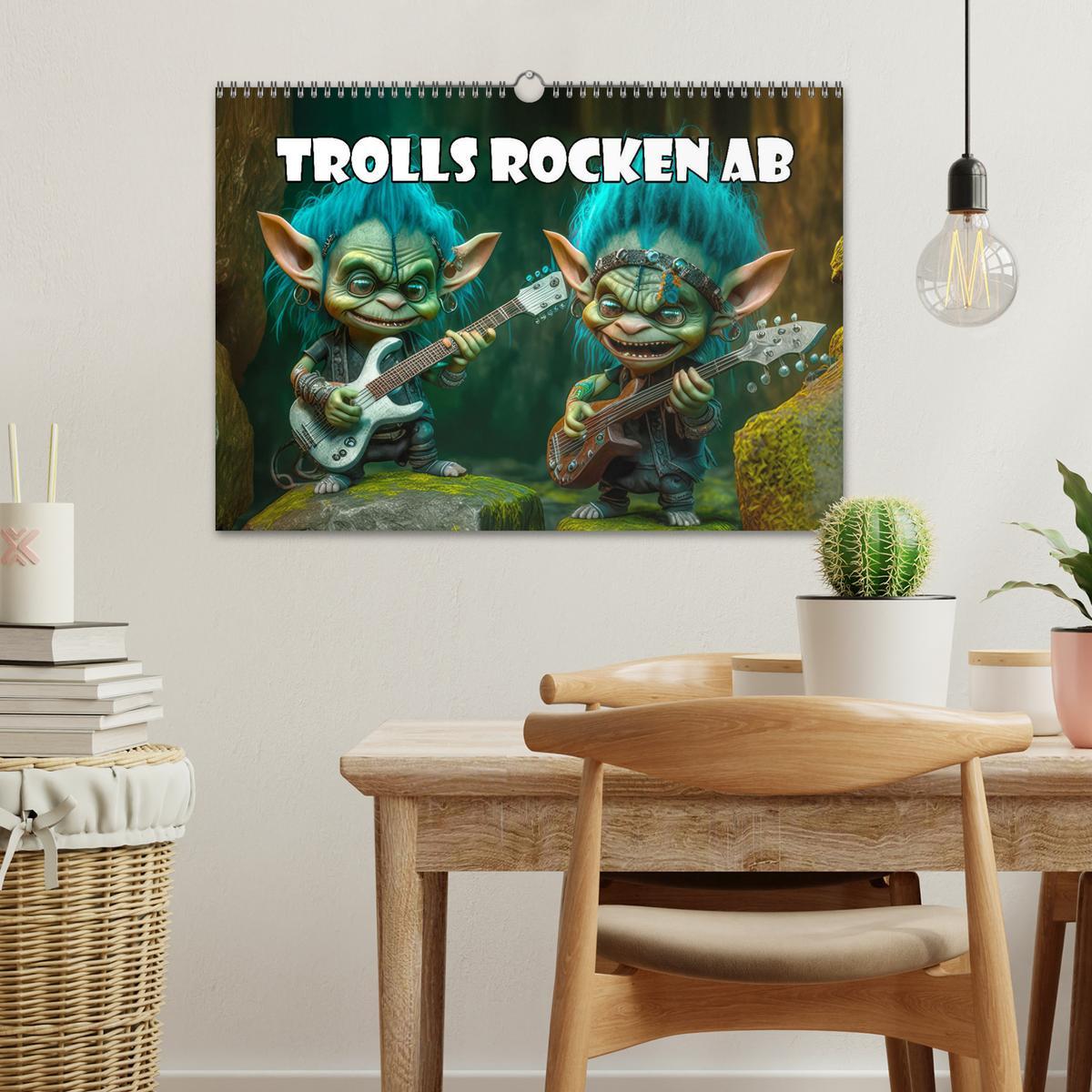 Bild: 9783383908934 | Trolls rocken ab (Wandkalender 2025 DIN A3 quer), CALVENDO...