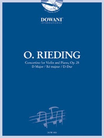 Cover: 9783905476590 | Concertino for Violin and Piano Op. 25 in D Major | Oscar Rieding