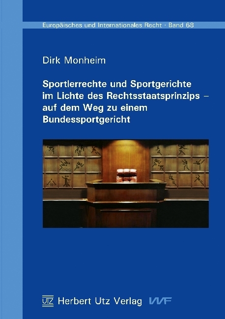 Cover: 9783831606542 | Sportlerrechte und Sportgerichte im Lichte des Rechtsstaatsprinzips...