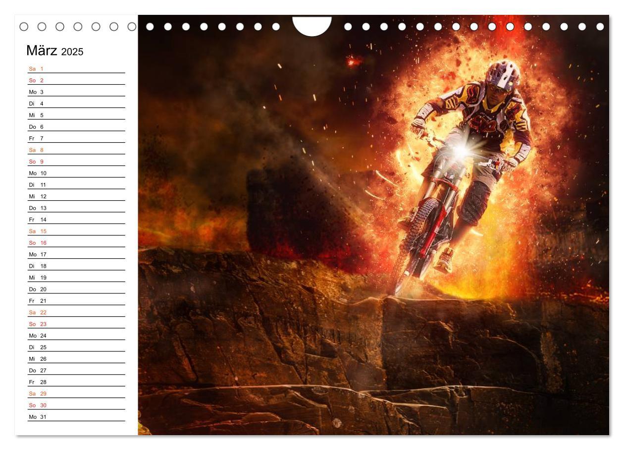 Bild: 9783435488247 | Mountainbike Trails (Wandkalender 2025 DIN A4 quer), CALVENDO...