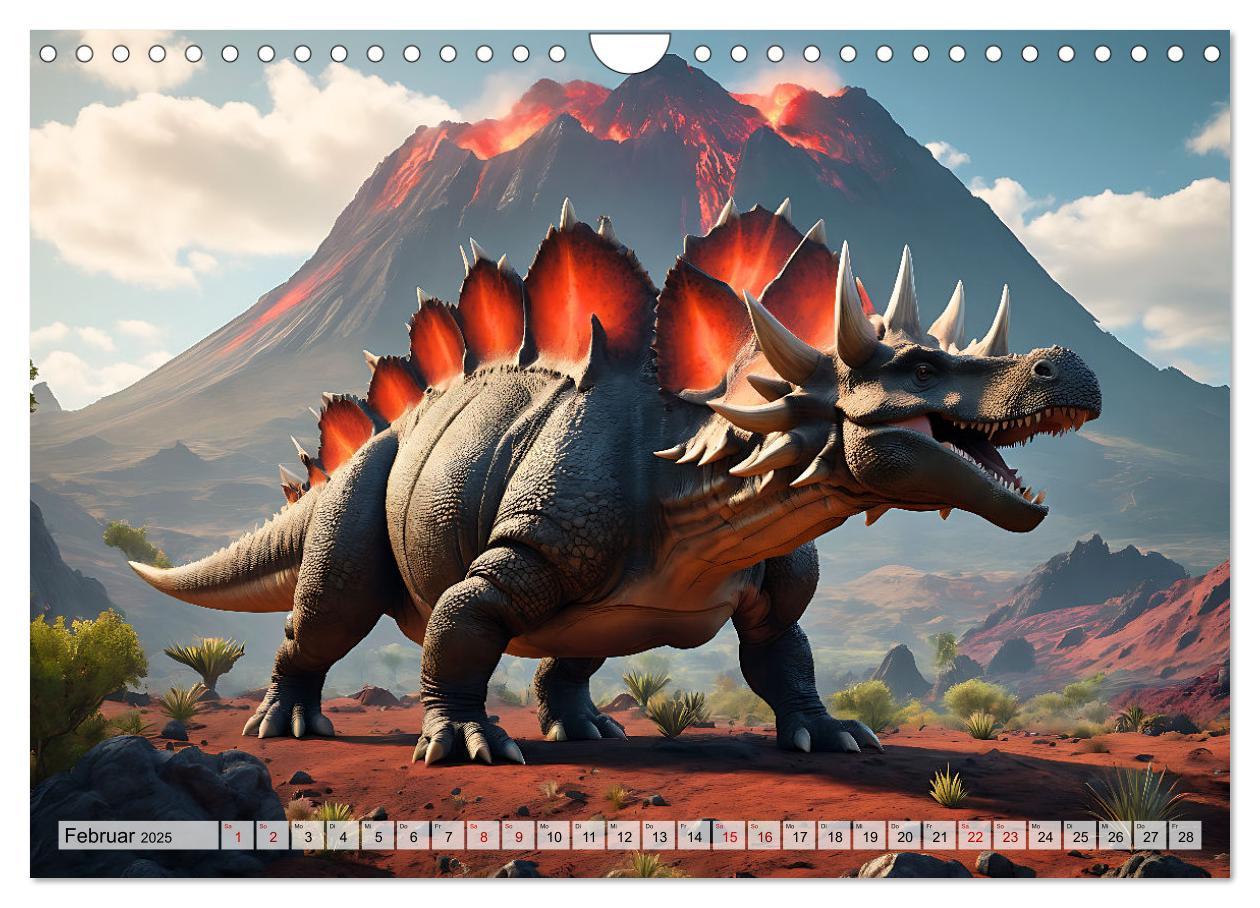 Bild: 9783383798955 | Dinosaurier - die Welt der Urzeitgiganten (Wandkalender 2025 DIN A4...