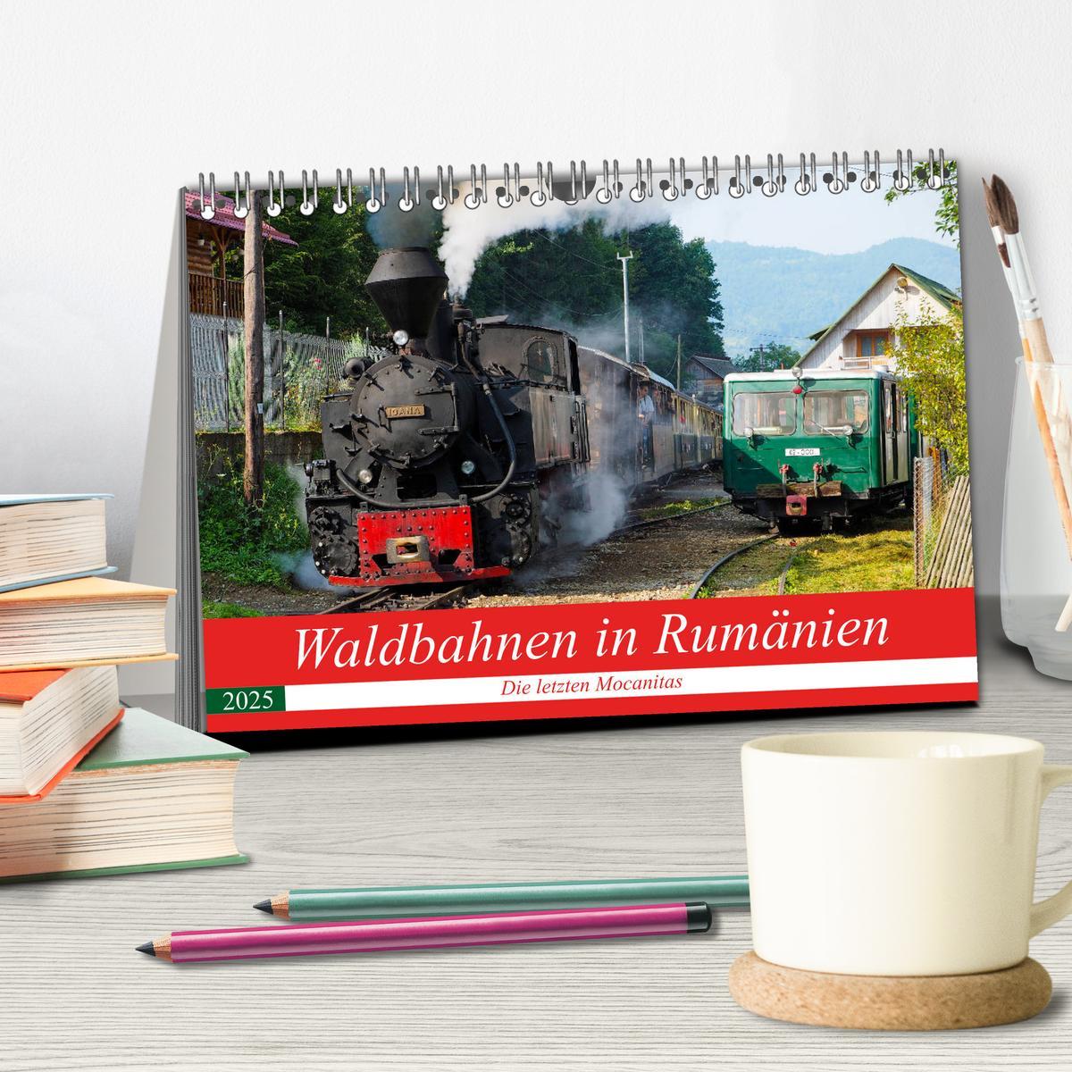 Bild: 9783435434473 | Waldbahnen in Rumänien - Die letzten Mocanitas (Tischkalender 2025...