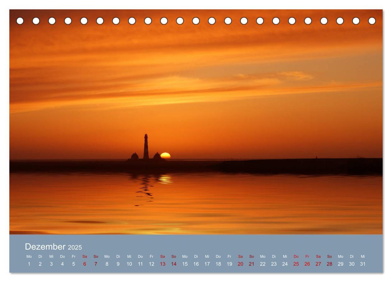 Bild: 9783435453474 | Westerhever (Tischkalender 2025 DIN A5 quer), CALVENDO Monatskalender