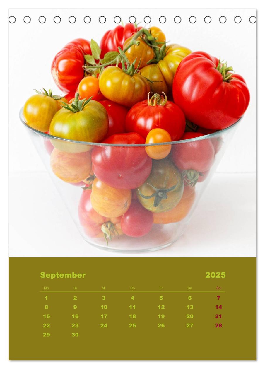 Bild: 9783457054673 | Tomaten - Alles BIO! (Tischkalender 2025 DIN A5 hoch), CALVENDO...