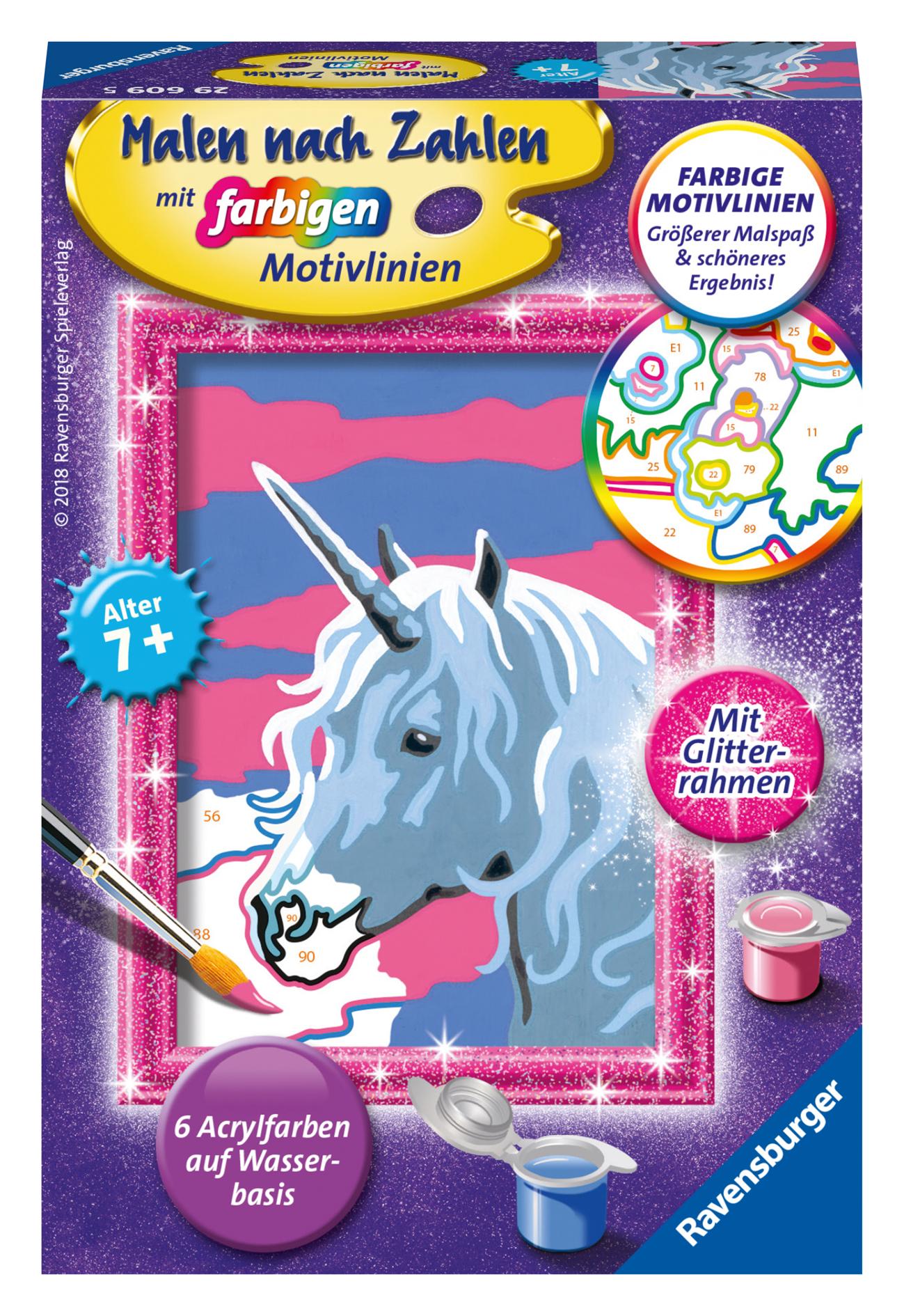 Cover: 4005556296095 | Malen nach Zahlen Einhorn | Spiel | CreArt Malen nach Zahlen | 29609