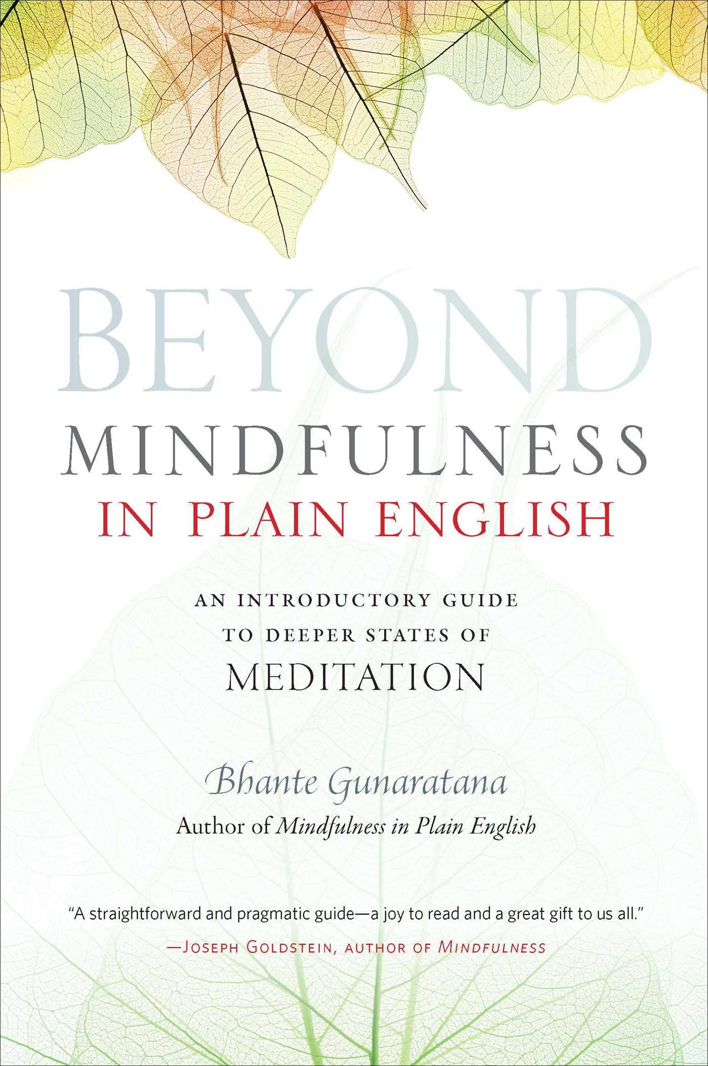 Cover: 9780861715299 | Beyond Mindfulness in Plain English | Gunaratana | Taschenbuch | 2009