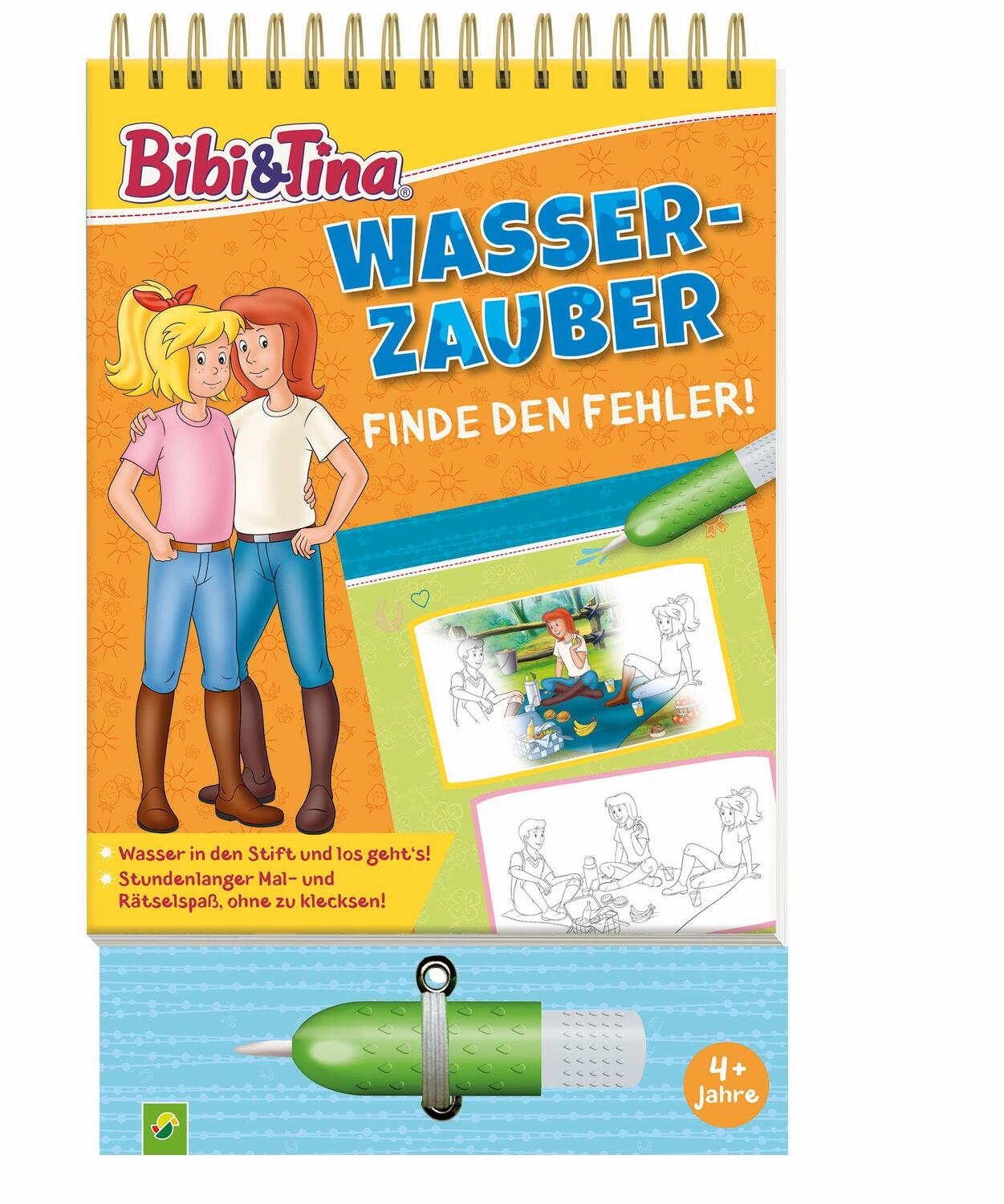 Cover: 9783849942953 | Bibi &amp; Tina Wasserzauber Finde den Fehler. Einfach mit Wasser malen