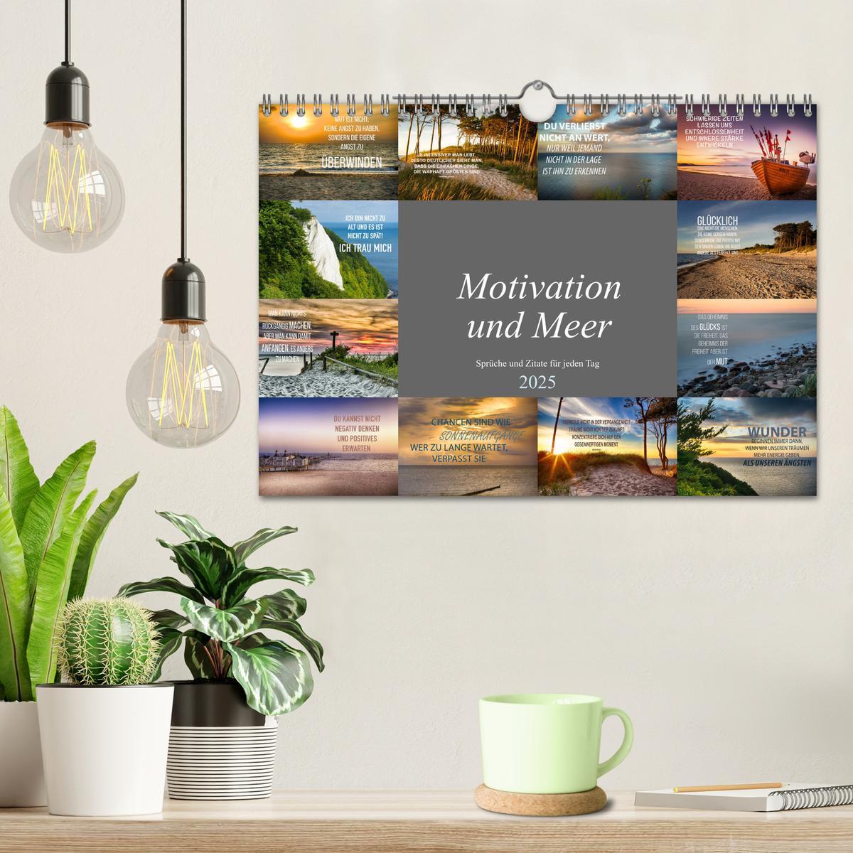 Bild: 9783435123391 | Motivation und Meer (Wandkalender 2025 DIN A4 quer), CALVENDO...